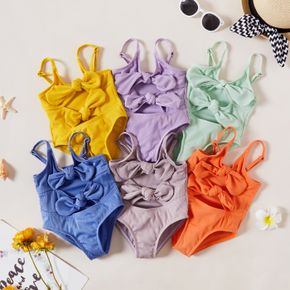 1pc Baby Girl Bowknot cute Solid Swimsuit
